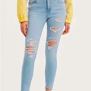 Levi's Jeans | Levi’s Light Blue 720 Super Skinny Distressed Jean